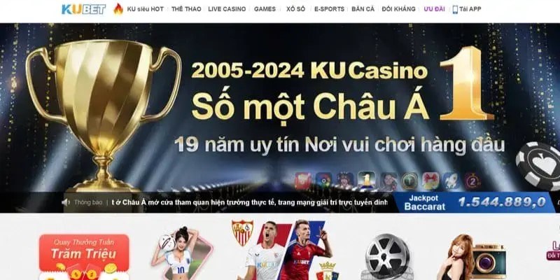 KUBET trở thành thương hiệu hàng đầu châu Á